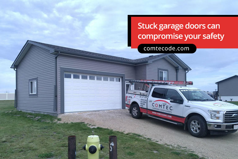 Stuck garage doors can compromise your safety